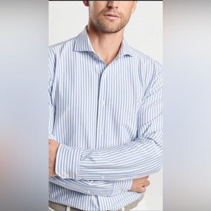 Peter Millar Flex Finish Long Sleeve Shirt Medium NWT